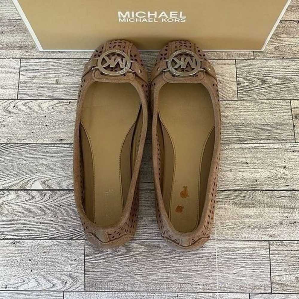 Michael Kors Nude Suede Flats Size 6M - image 8