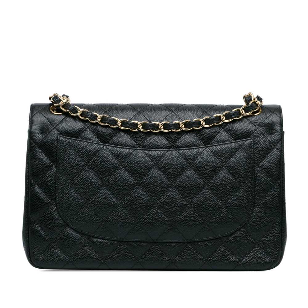 Product Details Chanel Black Caviar Jumbo Double … - image 3