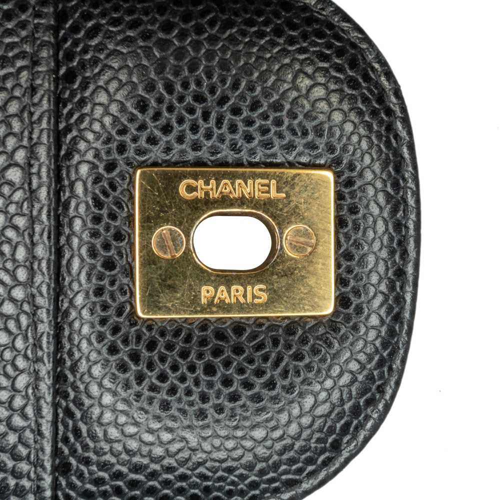 Product Details Chanel Black Caviar Jumbo Double … - image 8