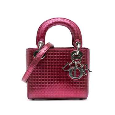 Product Details Dior Pink Mini Patent Microcannage