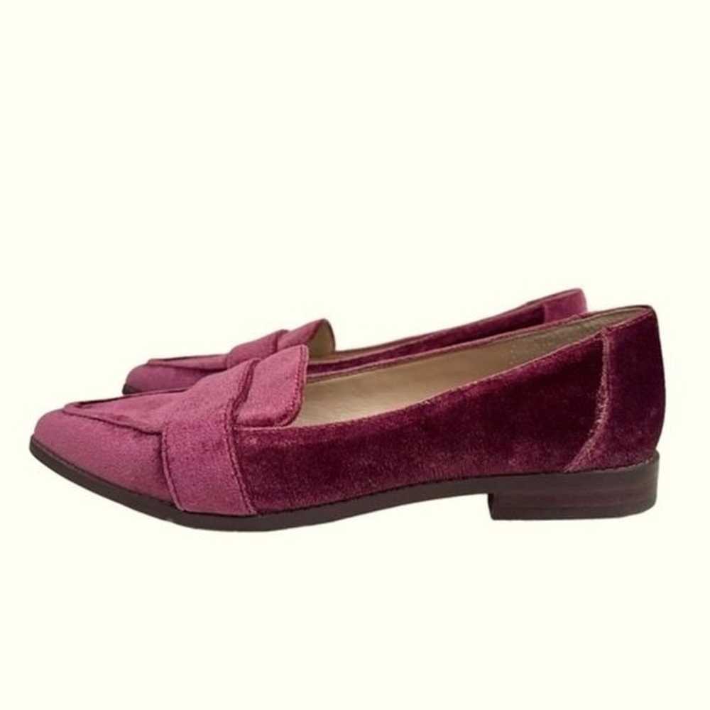 Sole Society Women 7 Edie Burgundy Velvet Loafer … - image 2