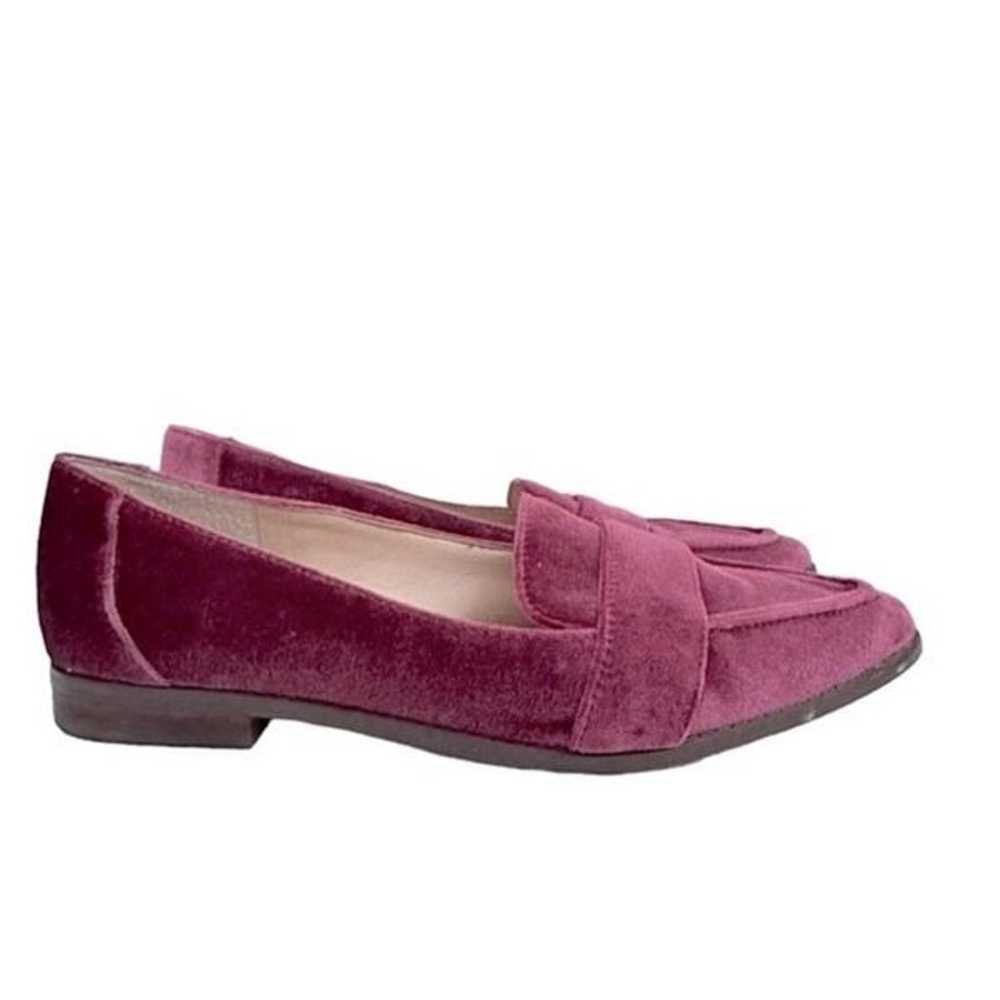 Sole Society Women 7 Edie Burgundy Velvet Loafer … - image 4