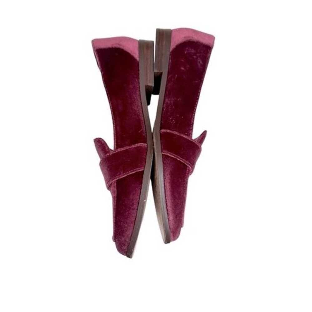 Sole Society Women 7 Edie Burgundy Velvet Loafer … - image 5