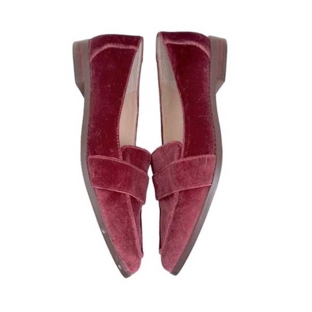 Sole Society Women 7 Edie Burgundy Velvet Loafer … - image 6