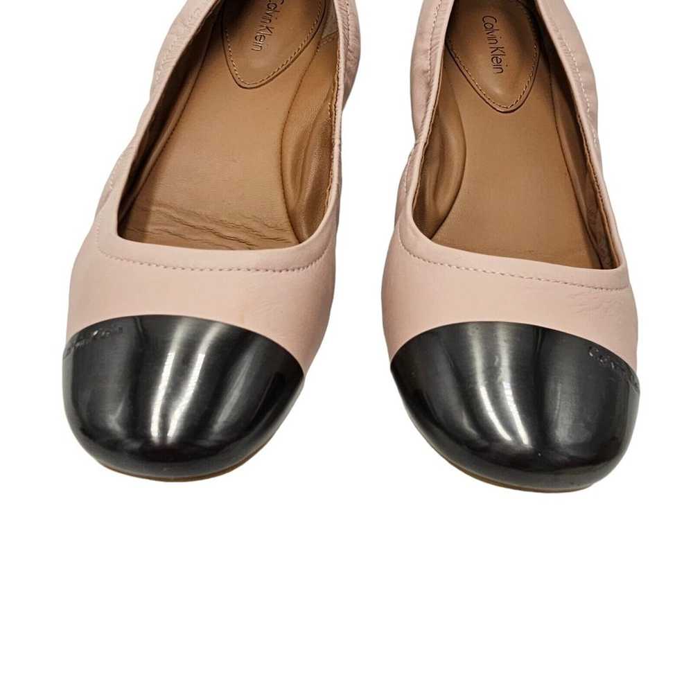 Calvin Klein Ballet Flats Women 10 Fiana Leather … - image 3