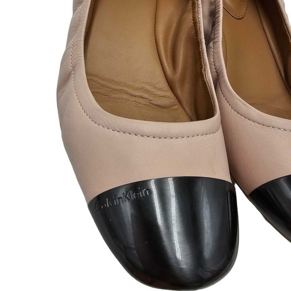 Calvin Klein Ballet Flats Women 10 Fiana Leather … - image 6