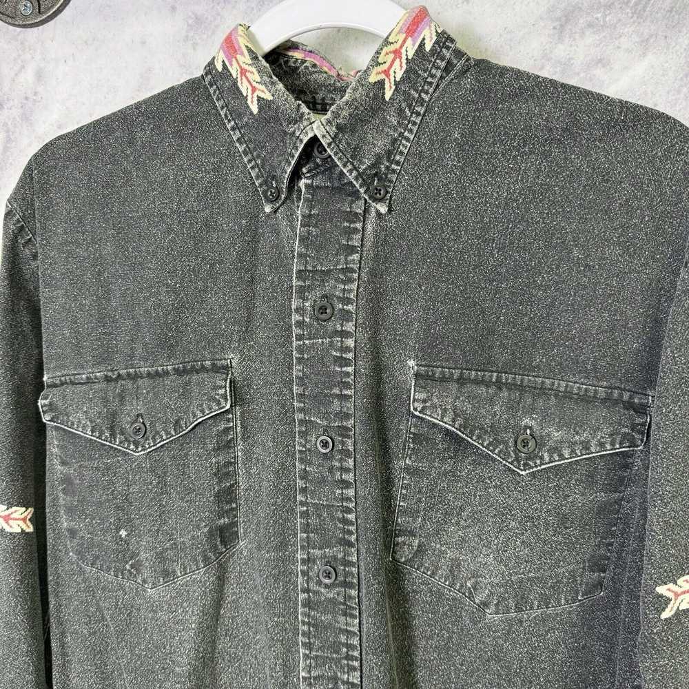 Vintage Pure Country Western Button Up Shirt Mens… - image 3