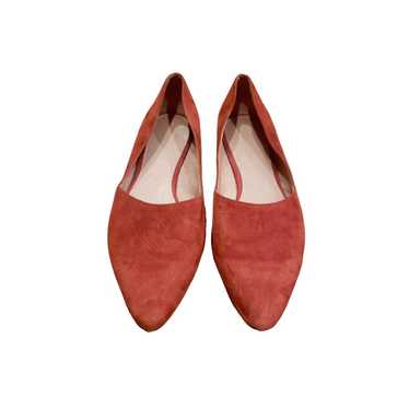 Madewell The Lizbeth Flat in Suede Red Size 8