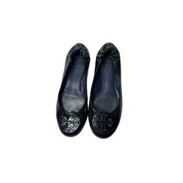 Tory Burch Minnie Navy Patent Leather Ballet Flat… - image 1