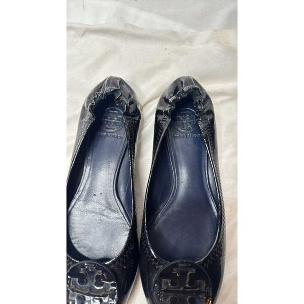 Tory Burch Minnie Navy Patent Leather Ballet Flat… - image 4