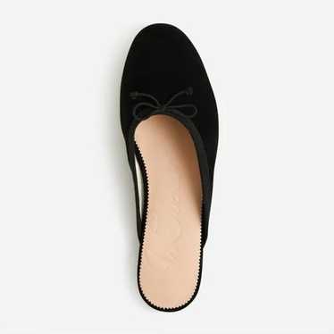 J.Crew Black Suede Zoe Ballet Mules Flats