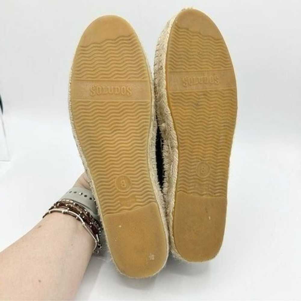 Soludos Leather Espadrille Platform Smoking Slipp… - image 11