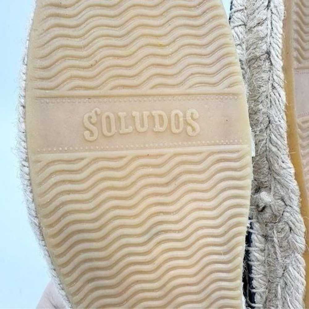 Soludos Leather Espadrille Platform Smoking Slipp… - image 12