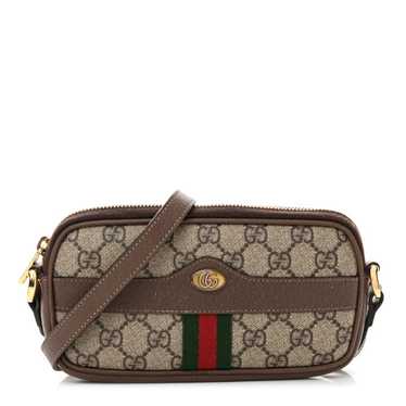 GUCCI GG Supreme Monogram Web Mini Ophidia GG Bag 