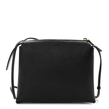 THE ROW Grained Calfskin Mini Nu Twin Bag Black