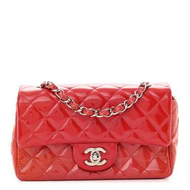 CHANEL Patent Calfskin Quilted Mini Rectangular F… - image 1