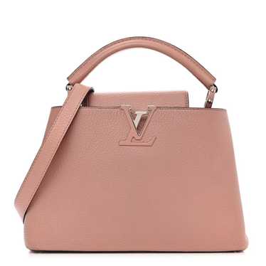 LOUIS VUITTON Taurillon Capucines BB Magnolia