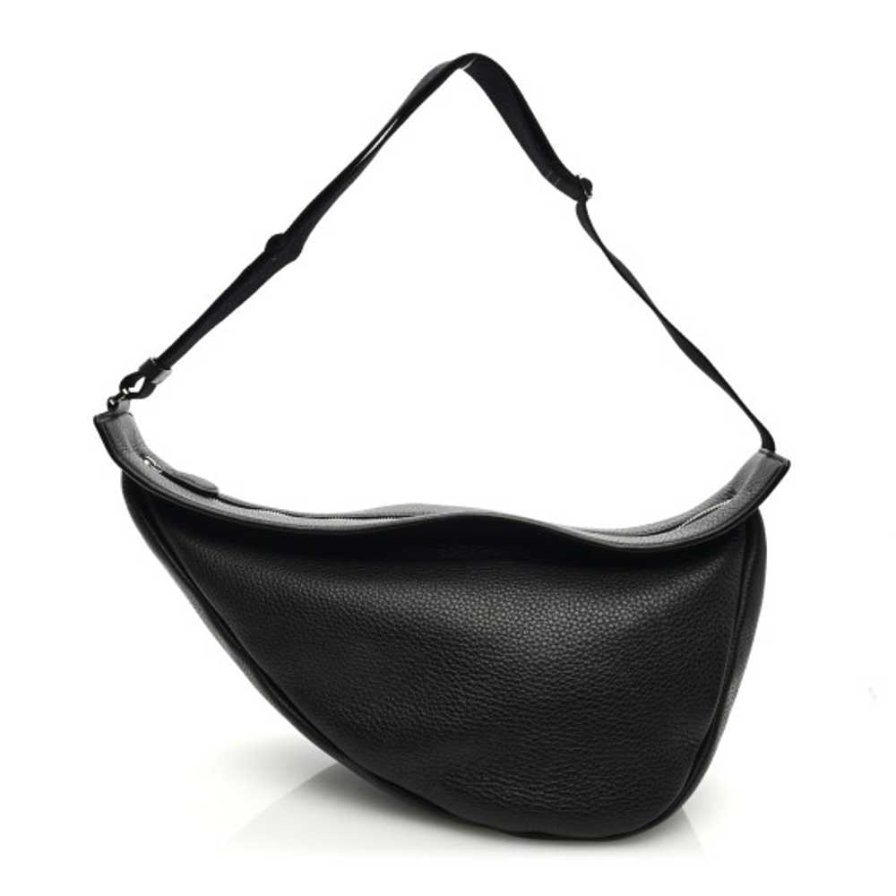 THE ROW Grained Calfskin Large Slouchy Banana Bag… - image 1