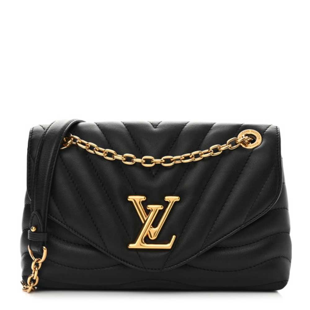 LOUIS VUITTON Calfskin LV New Wave Chain Bag Black - image 1