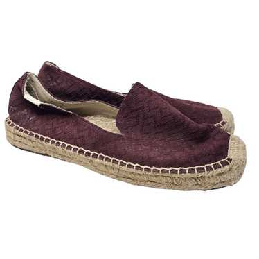 Soludos 8 Embossed Espadrille Flat Coastal Boho Be