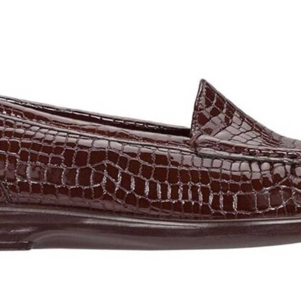 SAS Simplify Tripad Slip On Brown Leather Croc Si… - image 11