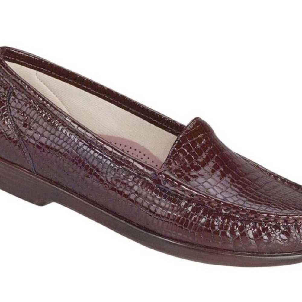 SAS Simplify Tripad Slip On Brown Leather Croc Si… - image 12