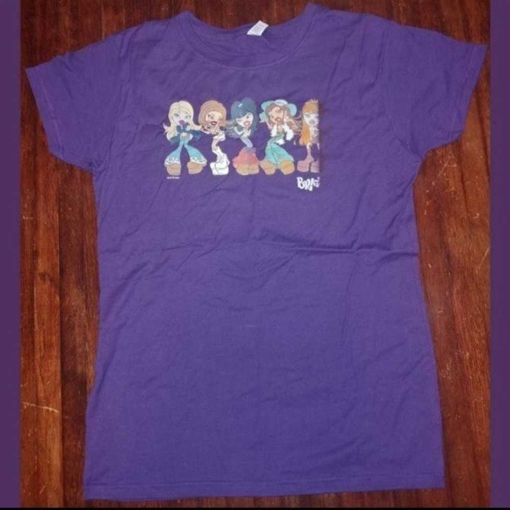 NWOT Bratz Hot Topic doll y2k graphic purple tee … - image 1