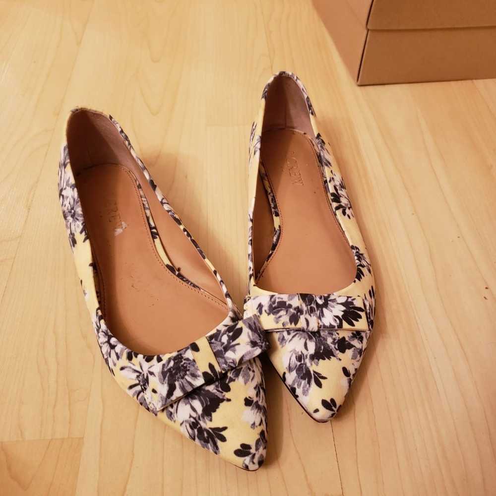 J.Crew Women's,Yellow Floral Amelia Flat - image 8