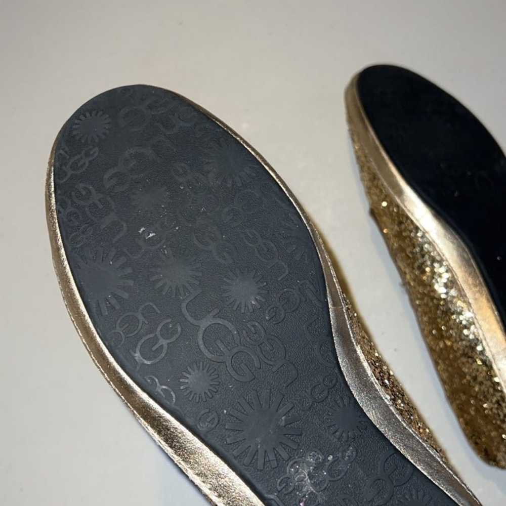 UGG Australia Alloway Gold Glitter Loafer Flats S… - image 11