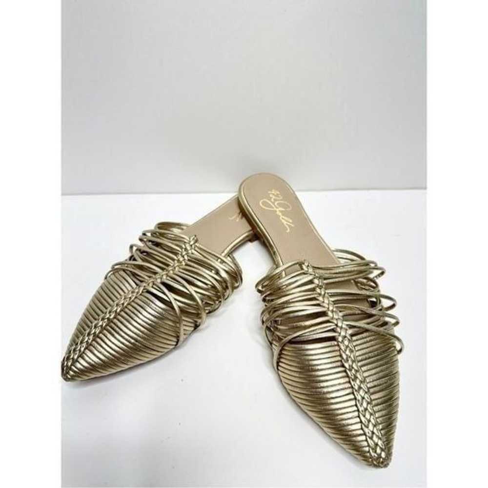 42 Gold Shoes Womens Size 5 Pointed Toe Metallic … - image 10