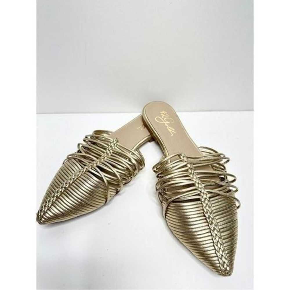 42 Gold Shoes Womens Size 5 Pointed Toe Metallic … - image 2