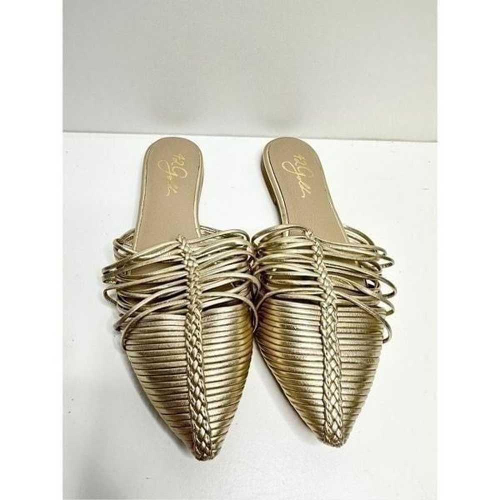 42 Gold Shoes Womens Size 5 Pointed Toe Metallic … - image 3