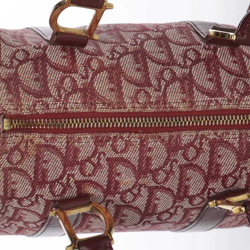 Vintage 90s Christian Dior Monogram Burgundy Dior… - image 5