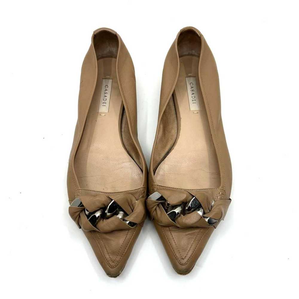 Casadei Leather flats - image 2