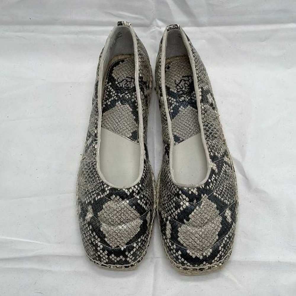 Franco Sarto L-Kiya Snakeskin Espadrille Raffia B… - image 3