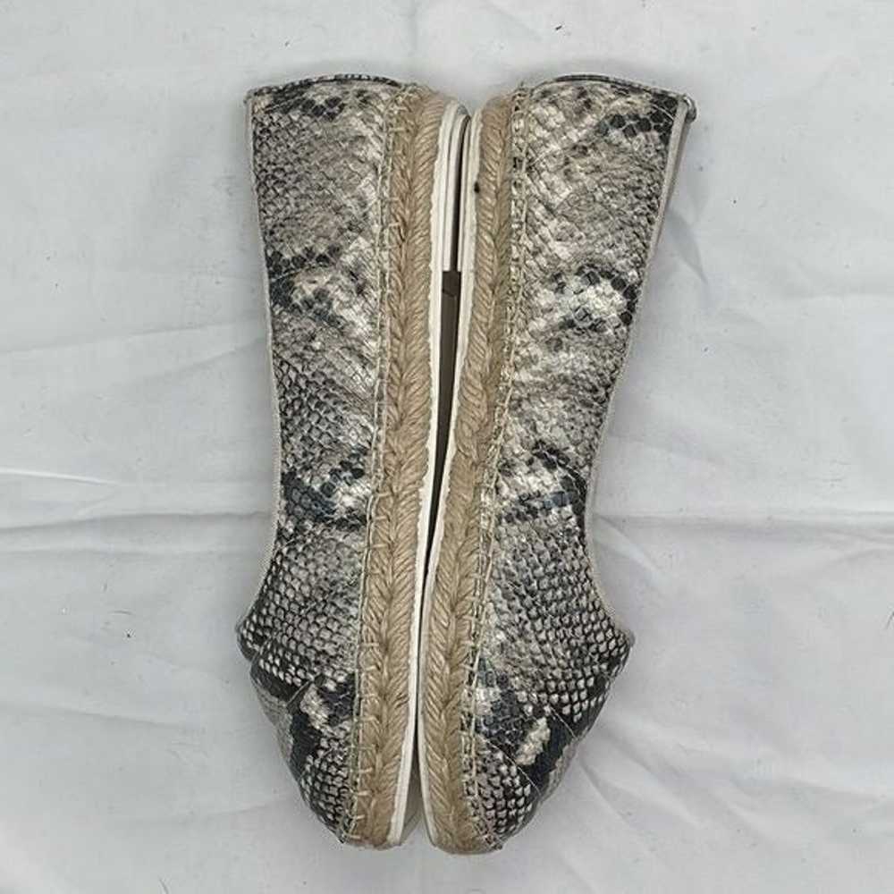 Franco Sarto L-Kiya Snakeskin Espadrille Raffia B… - image 9