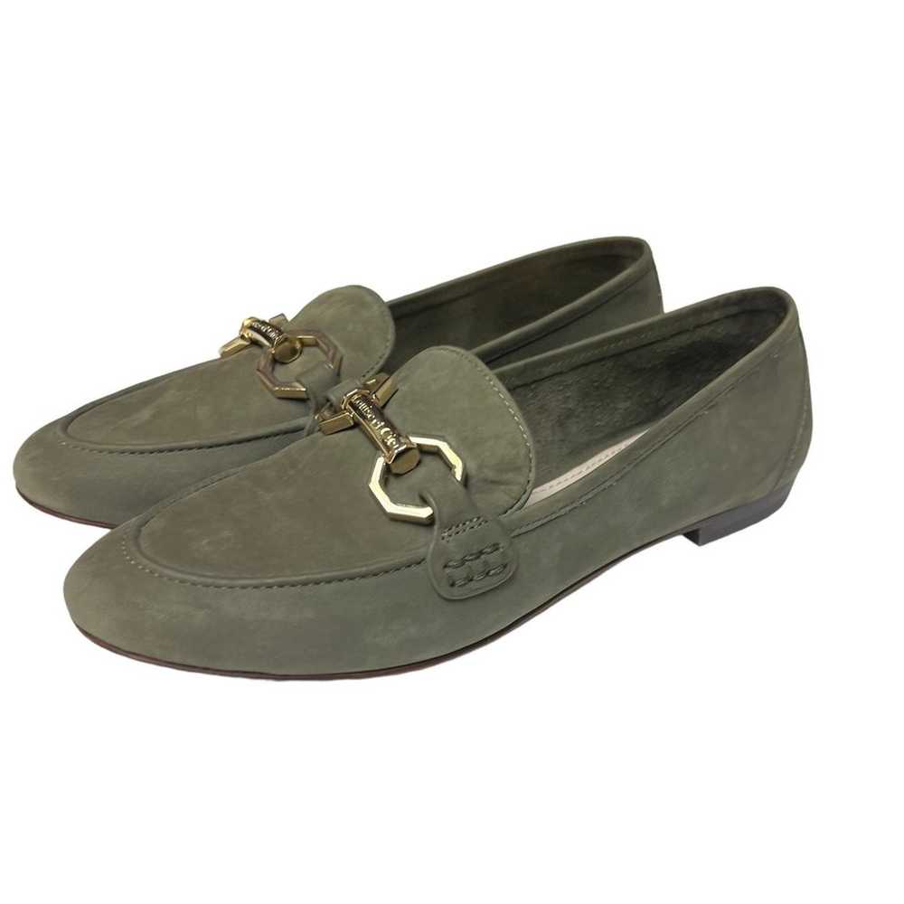 Louise et Cie Olive Green Nubuck Slip On Loafer S… - image 1