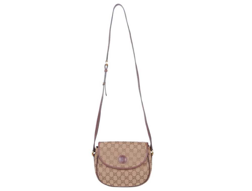 Vintage Gucci GG Canvas Monogram Crossbody Camera… - image 1