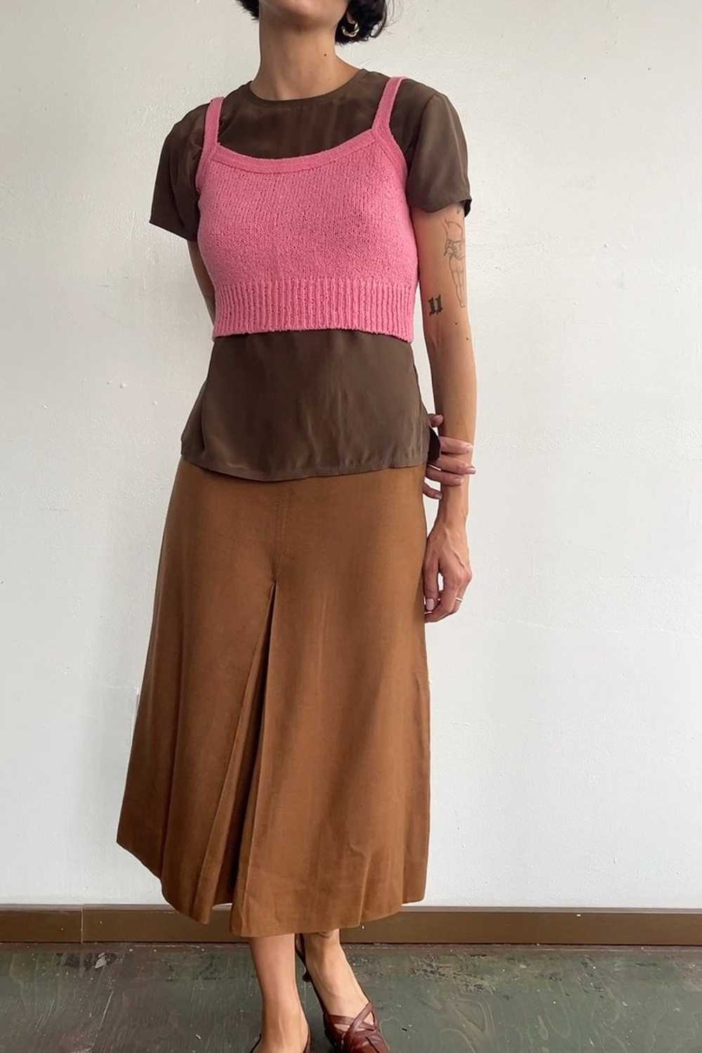 1970s Split Skirt - Sienna - image 6