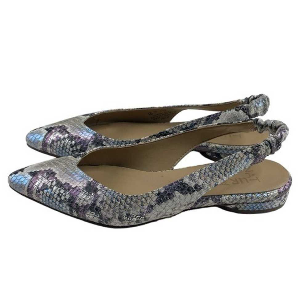 Naturalizer Women's Slingback Leather Croco Flats… - image 2