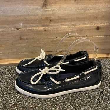 Cole Haan Nantucket W05747 Navy Camp Moc Slip On L