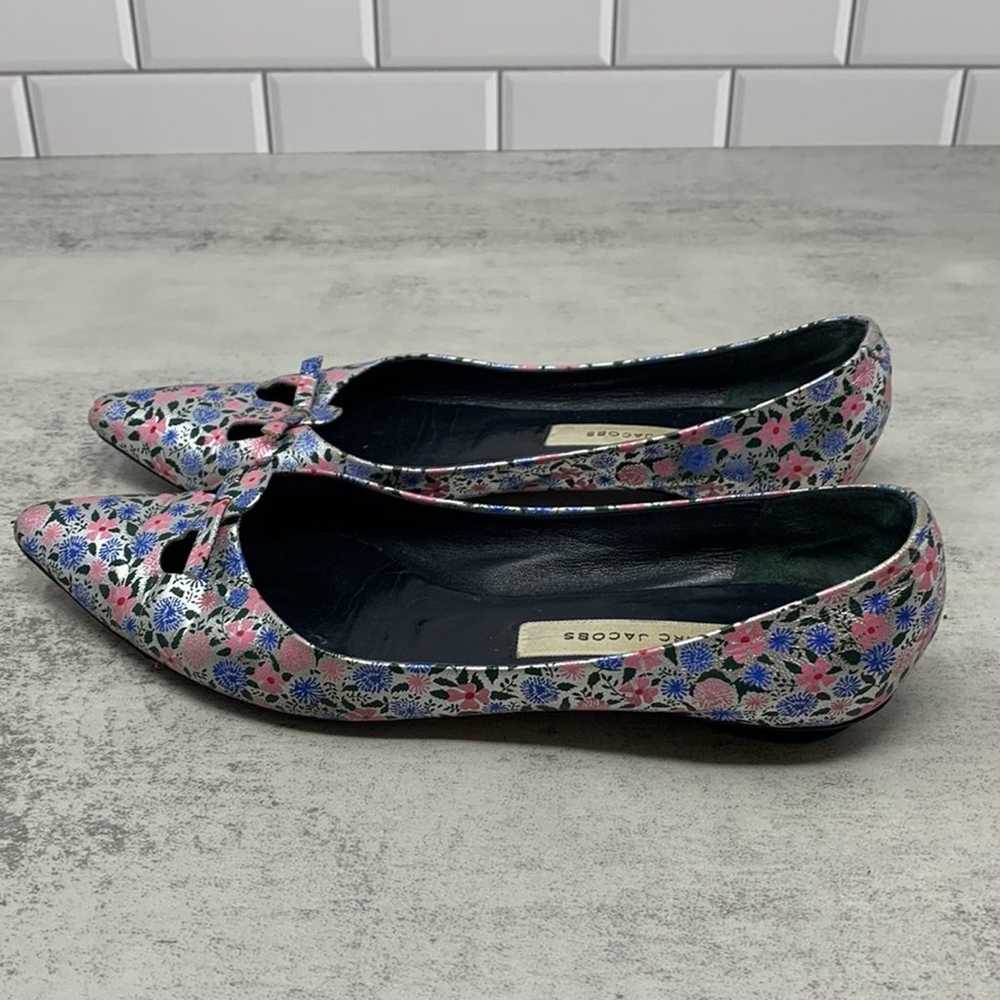 Marc Jacobs Silver Floral Ballet Flats - image 7