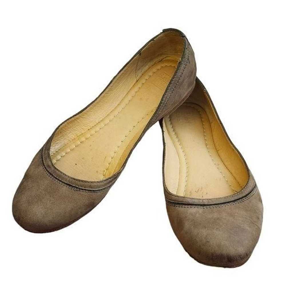 Frye Carson ballet flats suede leather 7B minimal… - image 1