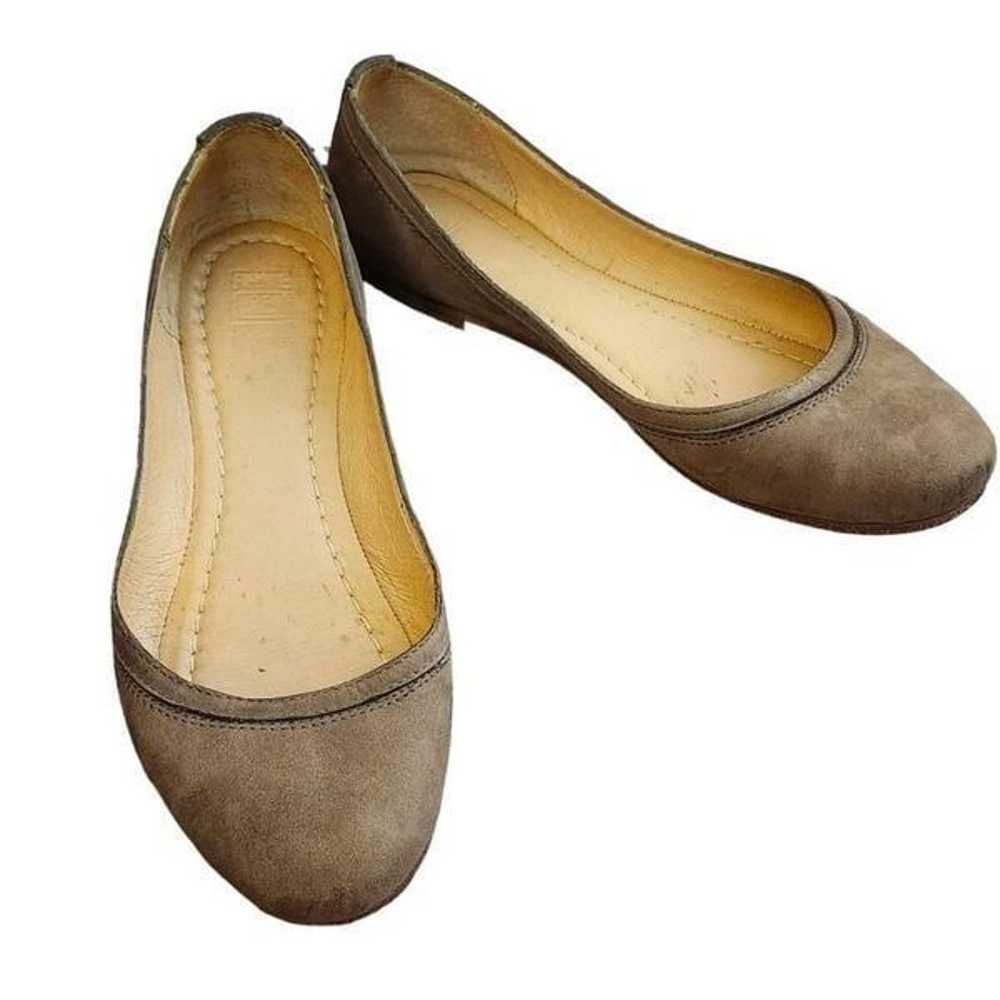 Frye Carson ballet flats suede leather 7B minimal… - image 2