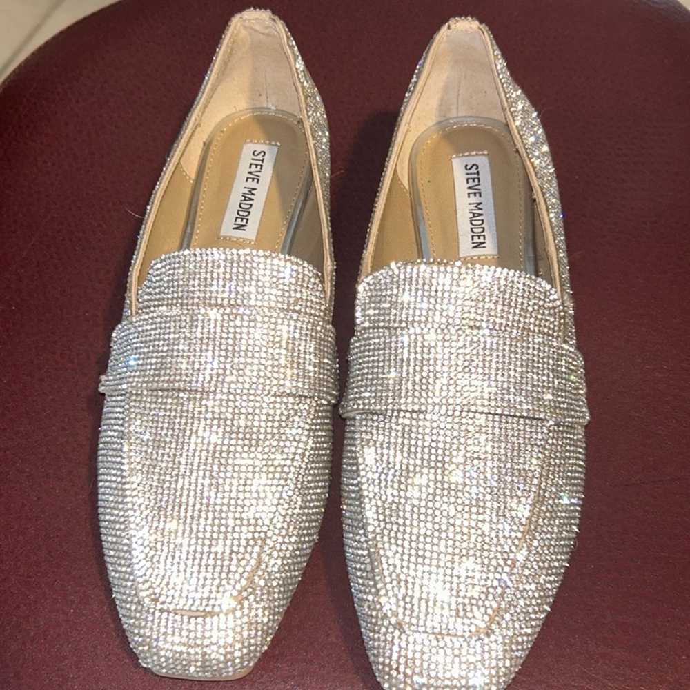 Steve Madden riski rhinestone loafer flat shoes - image 2