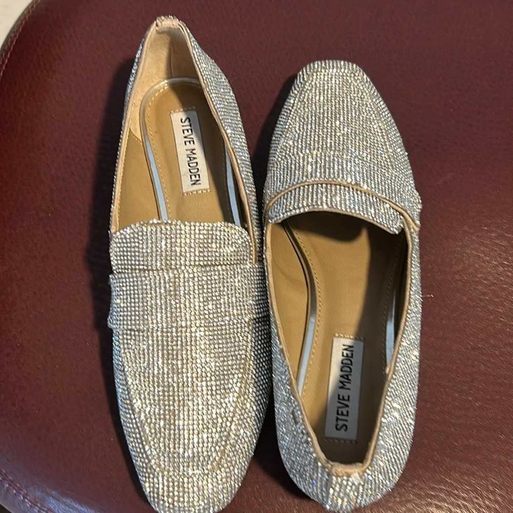 Steve Madden riski rhinestone loafer flat shoes - image 5