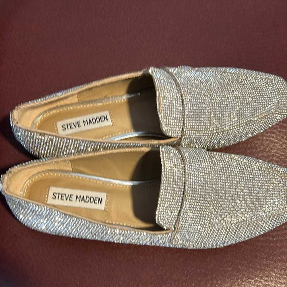 Steve Madden riski rhinestone loafer flat shoes - image 7