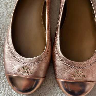 Coach Chelsea Rose Gold Metallic Ballet Flat