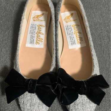 Brand new unused ballette grey fabric ballet shoe… - image 1