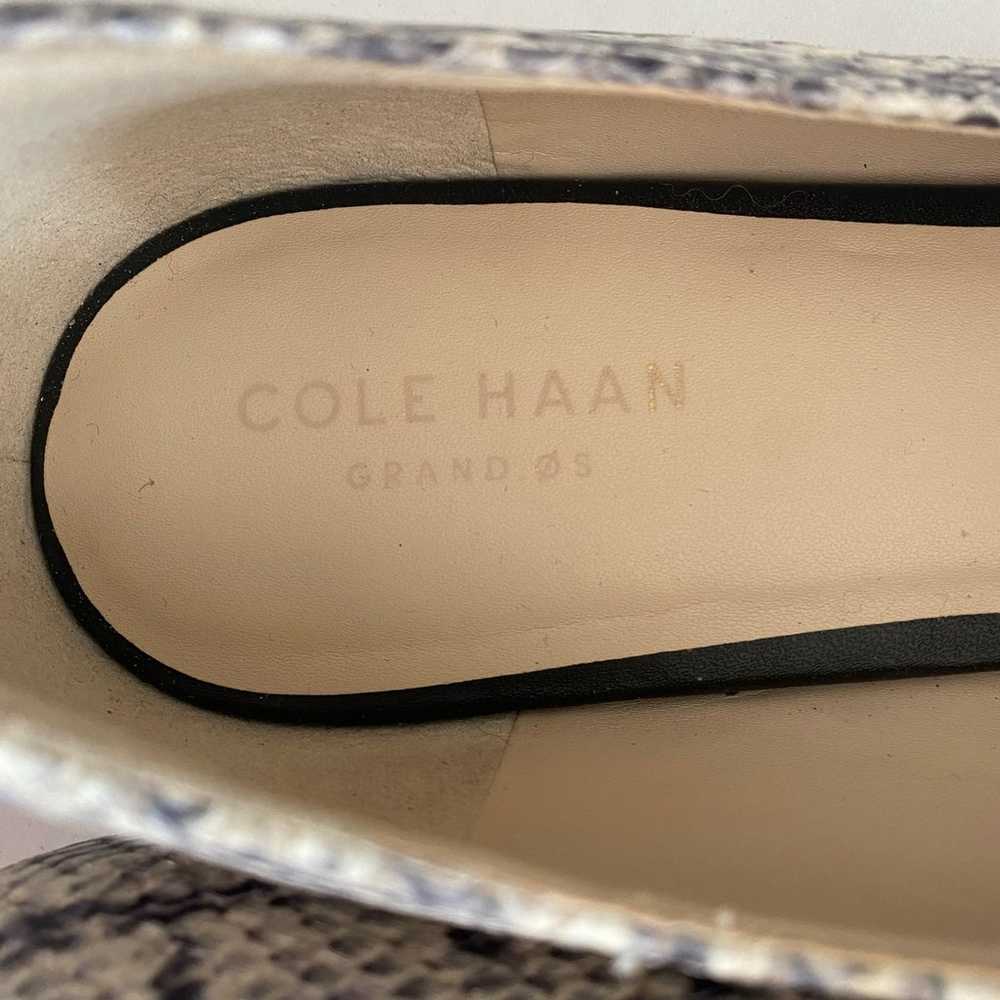 Cole Haan leather flats Brie Skimmer Snakeskin po… - image 11